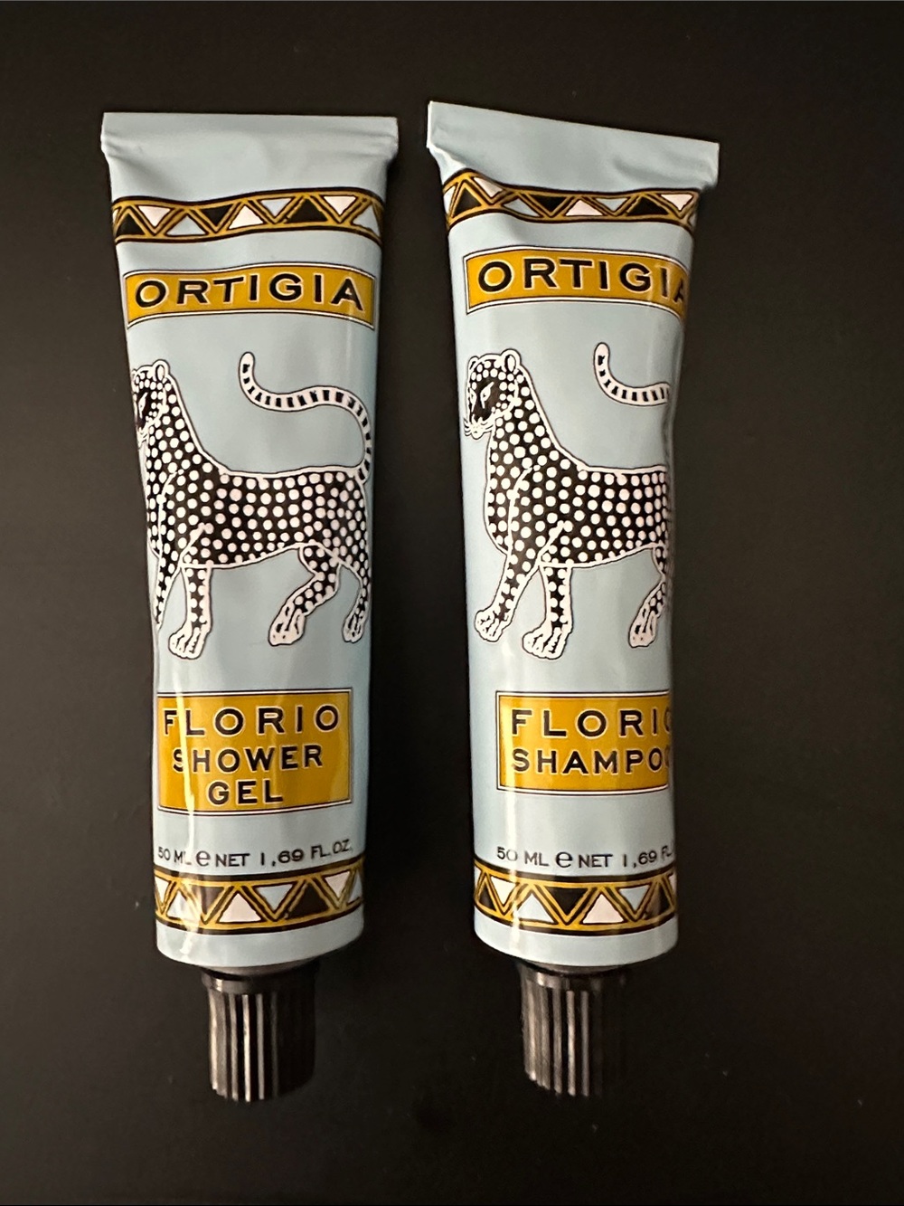 ORTIGIA Florio Shower Gel and Shampoo Set - Blue 1.69 oz ea 50ml